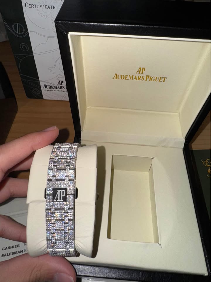 Ap Arabic Dial Iced Out Moissanite Bustdown