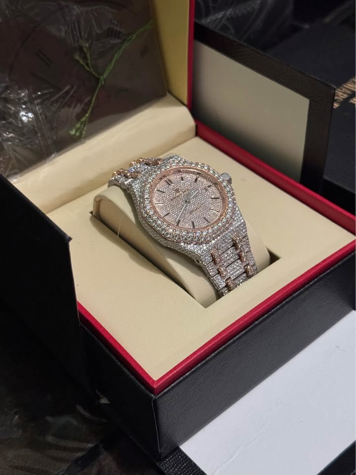 Moissanite Two Tone Watch