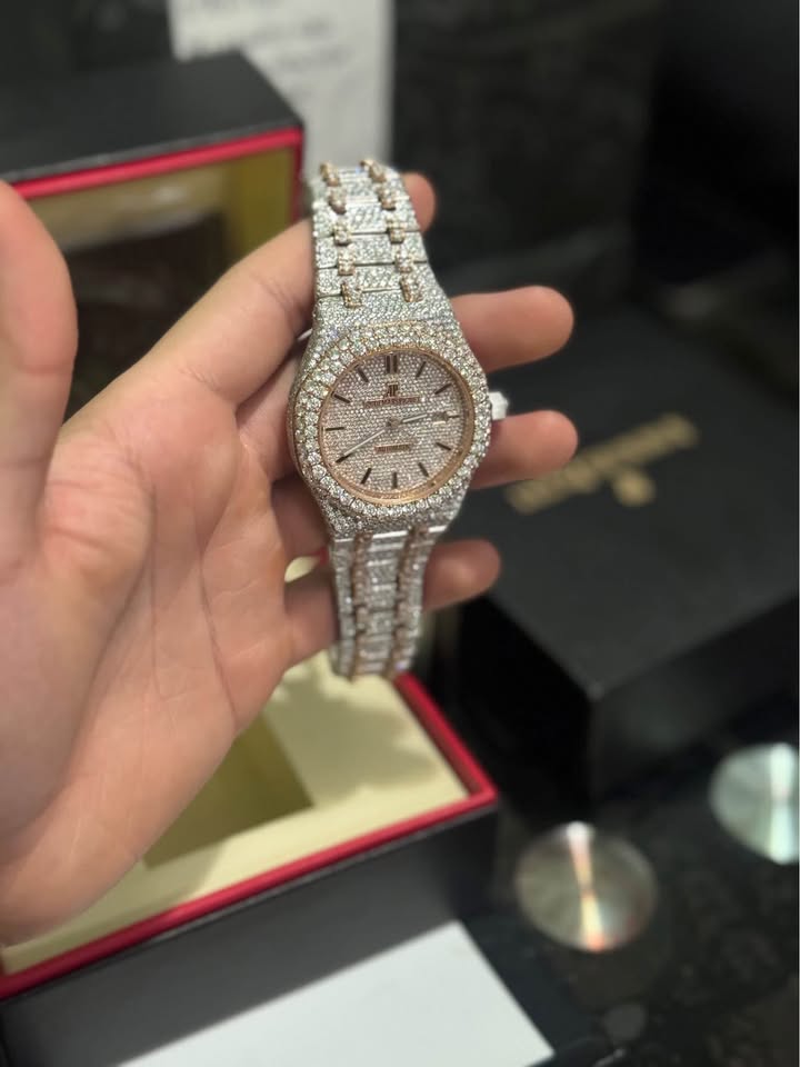 Moissanite Two Tone Watch