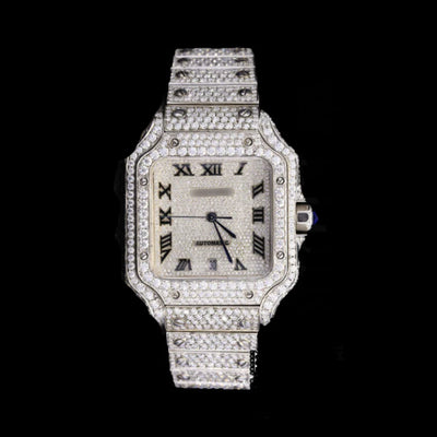 Cartier Fully Iced Out Lab Diamond Bustdown