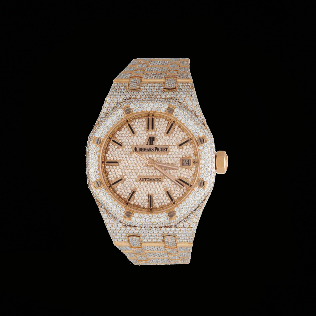 Ap Yellow Two Tone Iced Out Bustdown