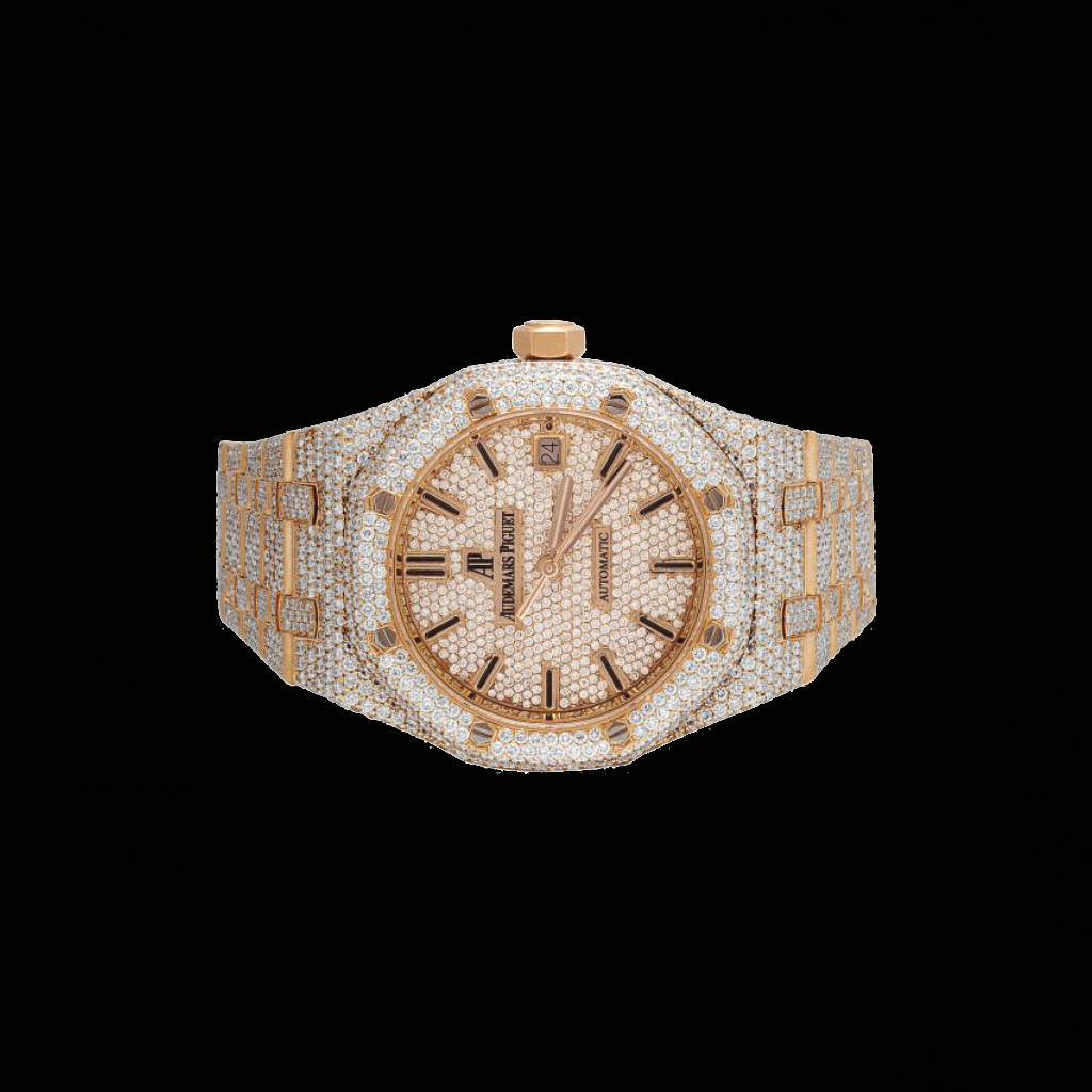 Ap Yellow Two Tone Iced Out Bustdown