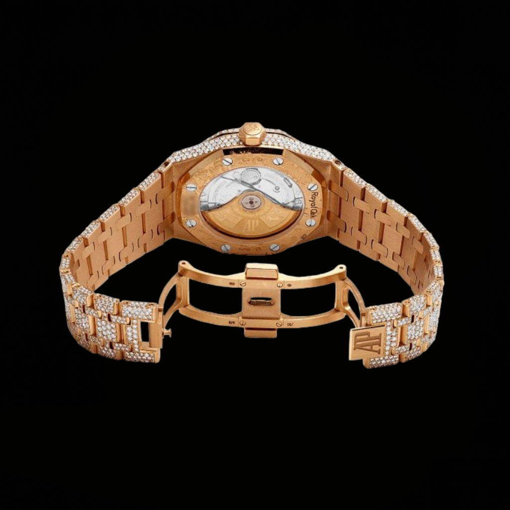 Ap Yellow Two Tone Iced Out Bustdown