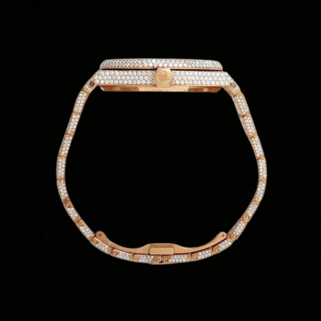 Moissanite Yellow Two Tone Watch