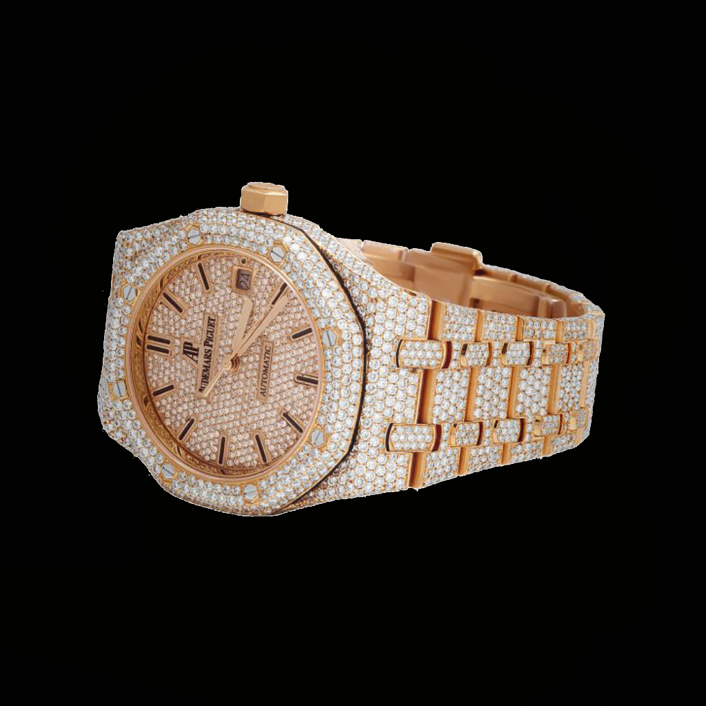 Ap Yellow Two Tone Iced Out Bustdown
