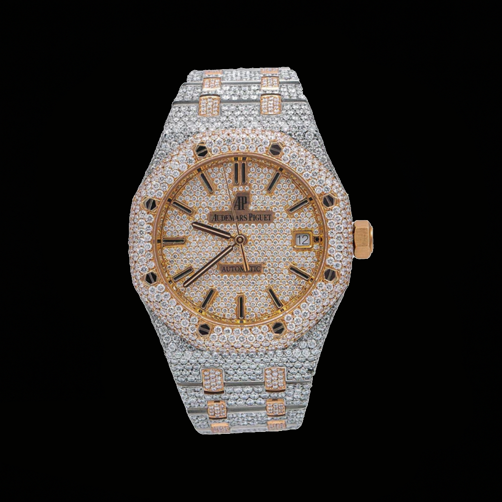 Ap Two Tone Bustdown Watch