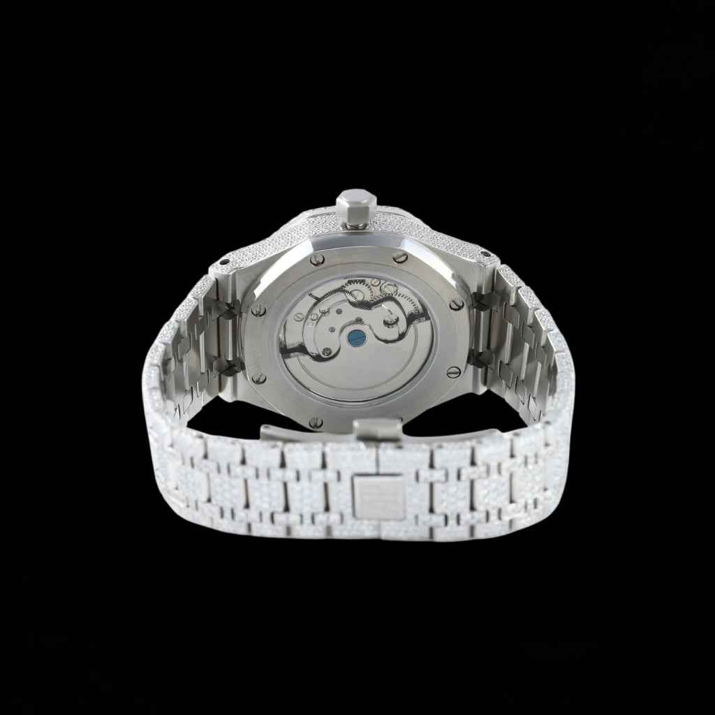 Ap Chronograph Iced Out Lab Diamond  Bustdown