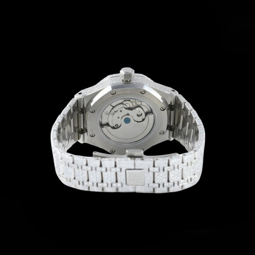 Ap Chronograph Iced Out Lab Diamond  Bustdown