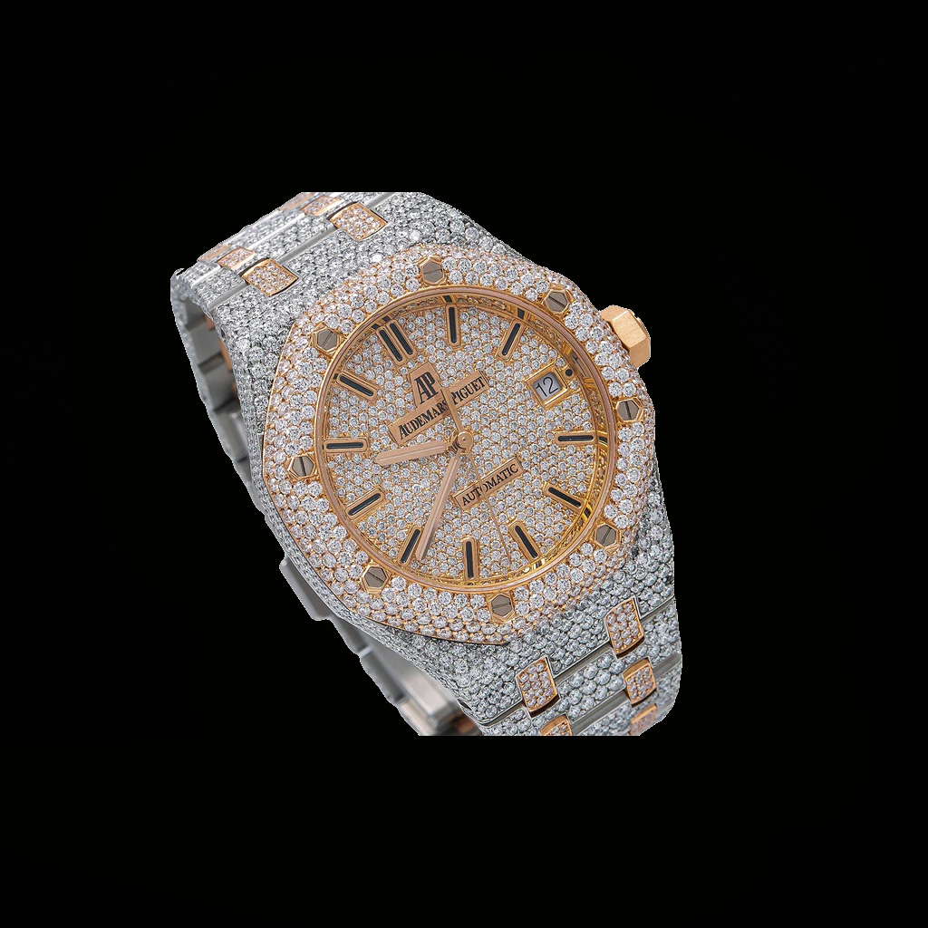 Moissanite Two Tone Watch