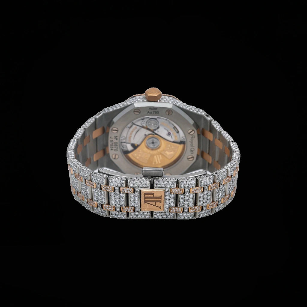 Moissanite Two Tone Watch