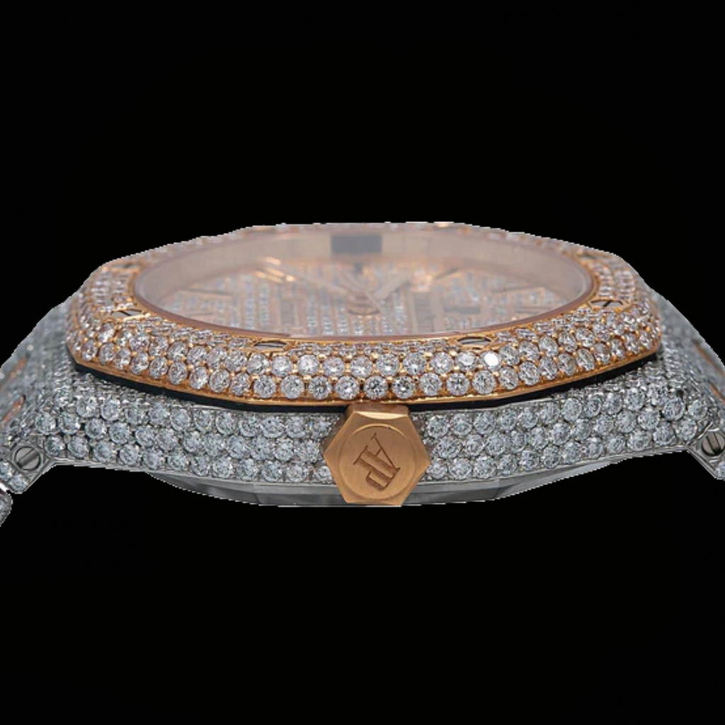 Ap Two Tone Bustdown Watch