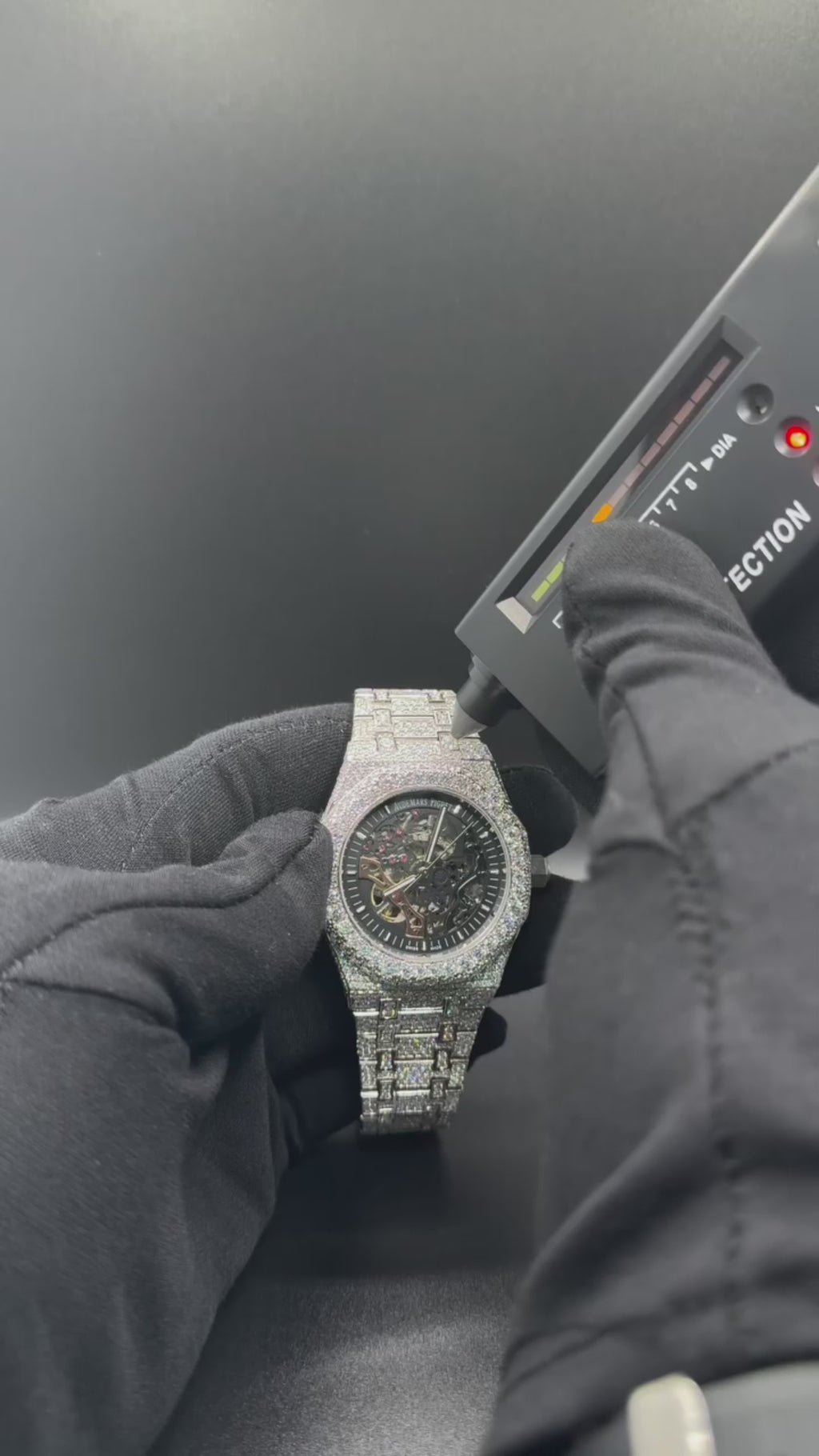 Skeleton Moissanite Iced Out Watch