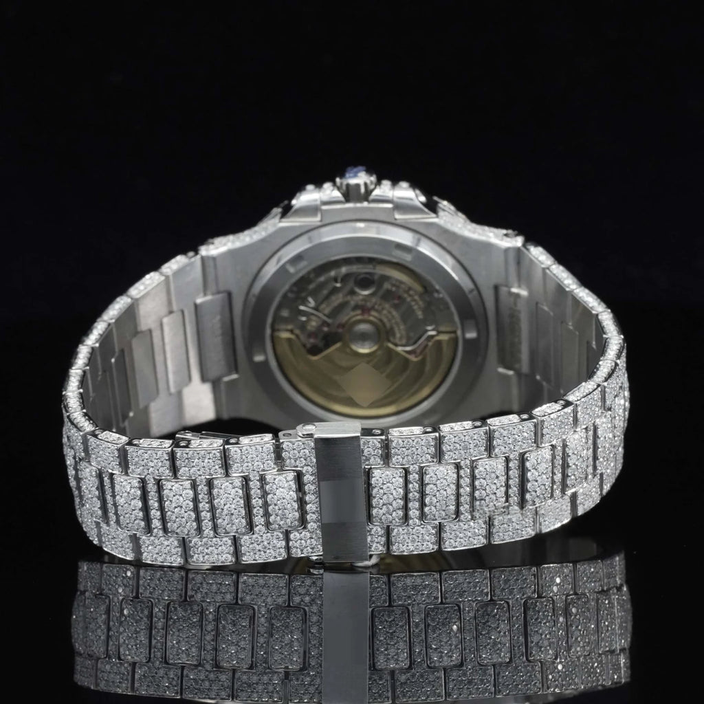 Patek Philippe  Fully Iced Out Moissanite Bustdown